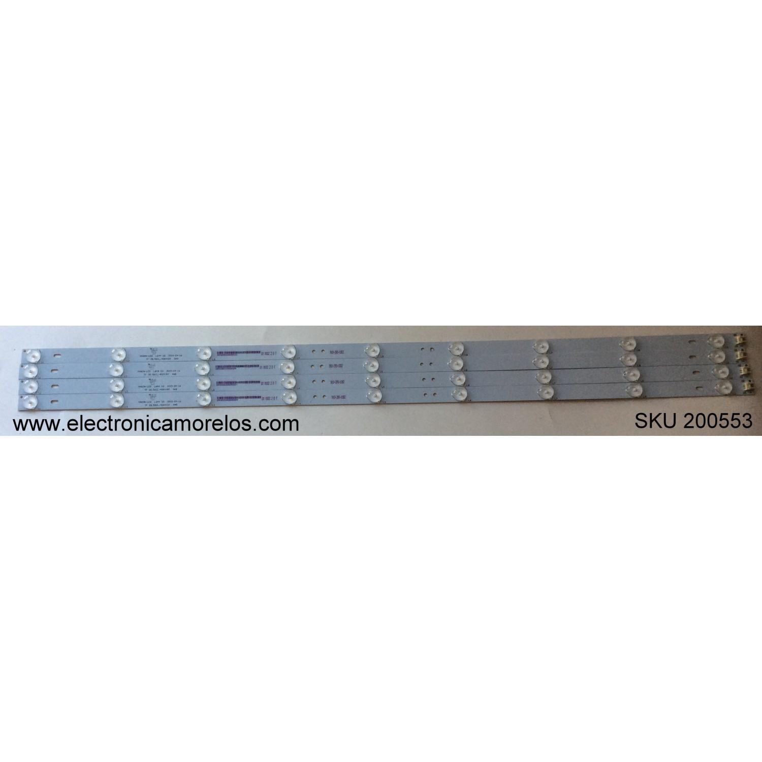 KIT DE LED PARA TV / SEIKI T395-0CL-DLED  / TF 39.5GCL/40GY15T / MASON-LED L644 V2 / MODELO SE40FV40C0M